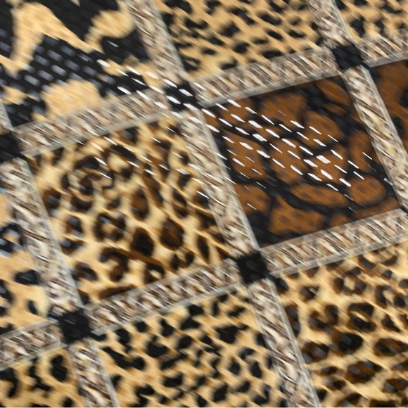 Vintage Jacket Galore Woman 2X ‎ Bomber Brown Animal Print Sequins Sparkle - Picture 5 of 10